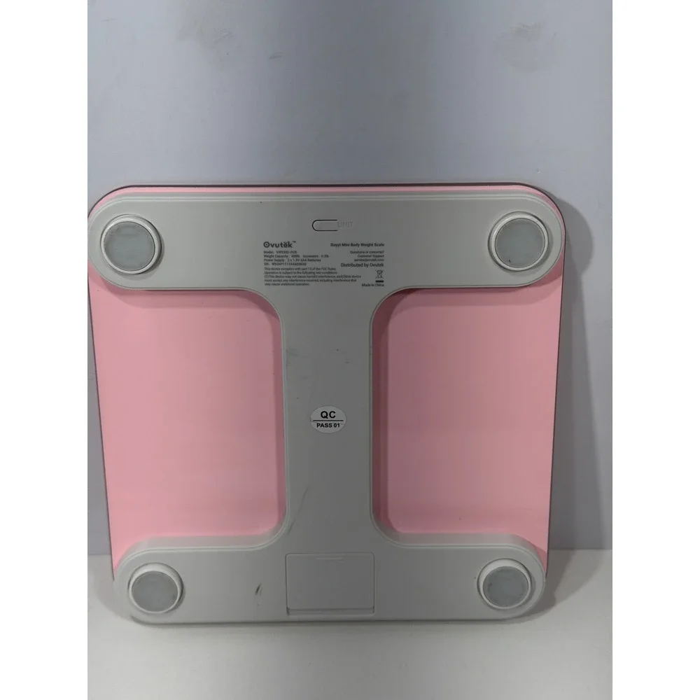 Ovutek Royyt Mini Digital Body‎ Weight Scale Pink VWS330-PUS 400lb Capacity